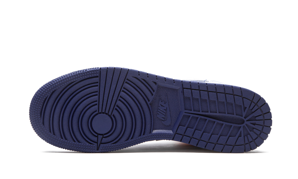Air Jordan 1 Mid GS "White Deep Royal Blue" 554725 131