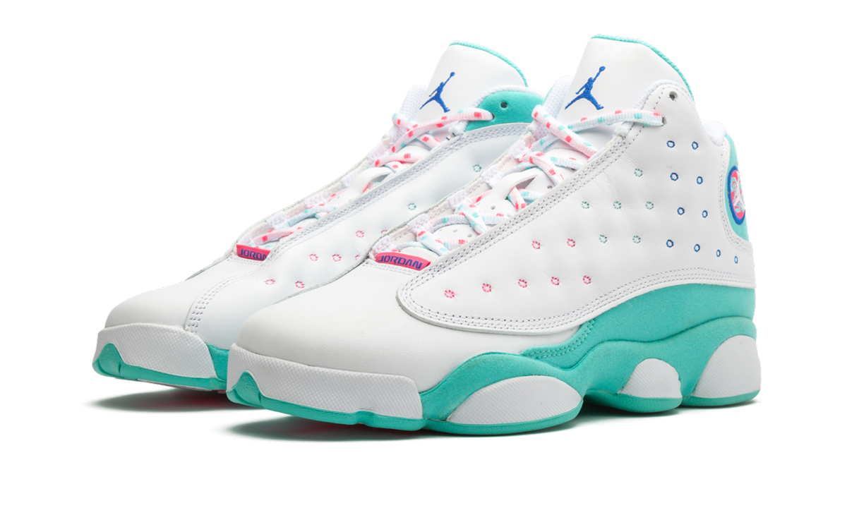 Air Jordan 13 GS "Aurora Green" 439358 100