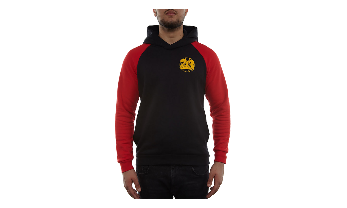 Air Jordan 13 Jumpman Pullover Hoodie "BLACK / UNIVERSITY RED" AR9780 010